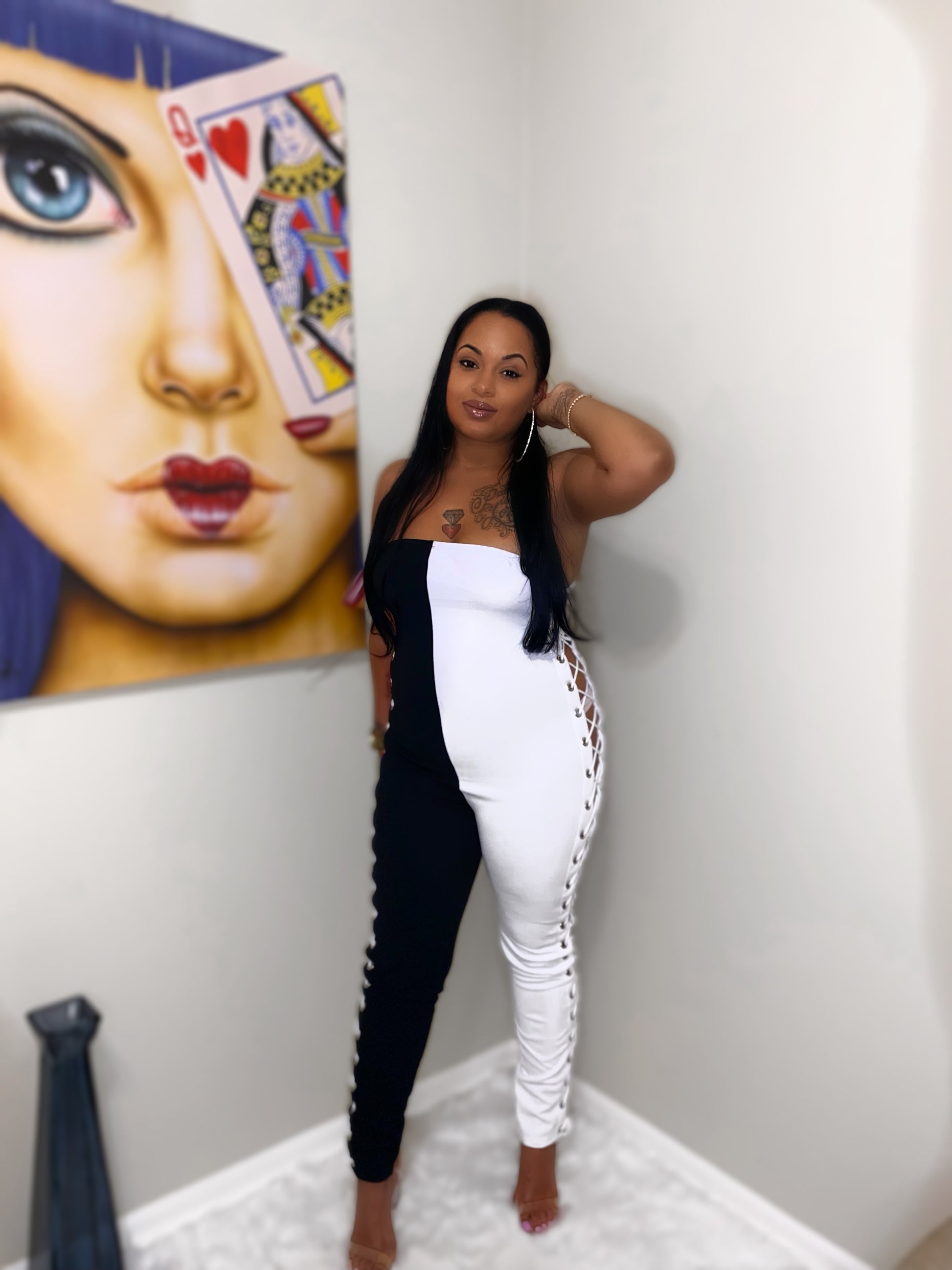 Split Love Jumpsuit - Love Me Galore Boutique