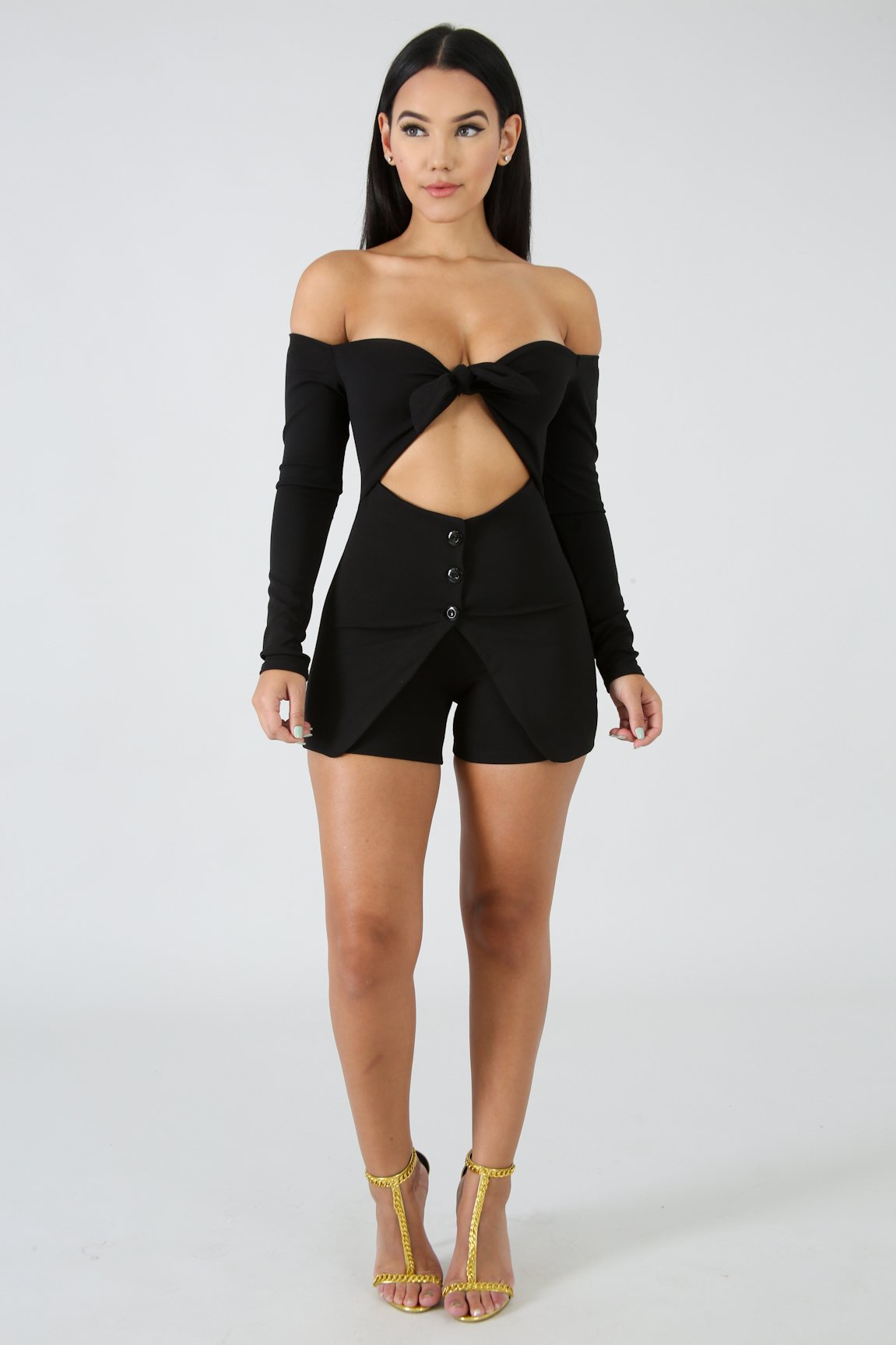 Say My Name Romper - Love Me Galore Boutique